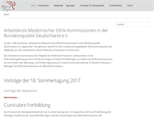 Tablet Screenshot of ak-med-ethik-komm.de